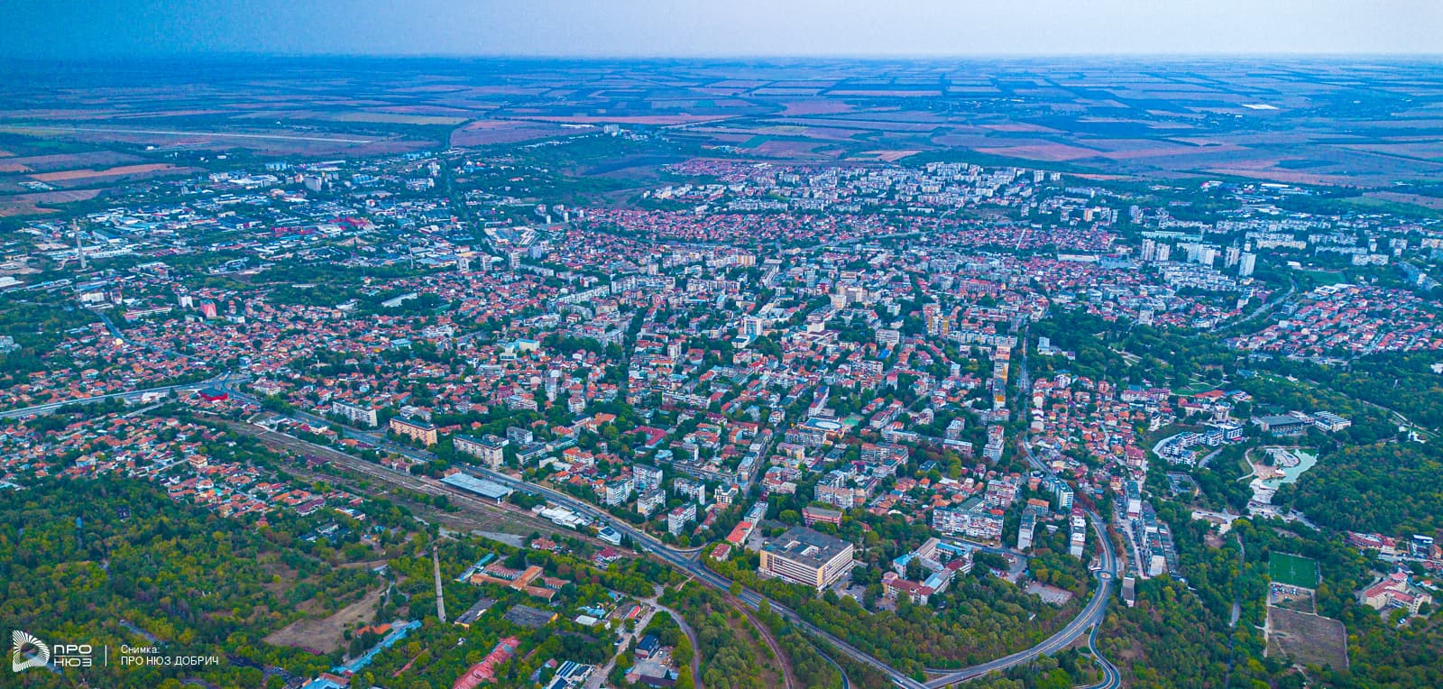 Добрич от високо