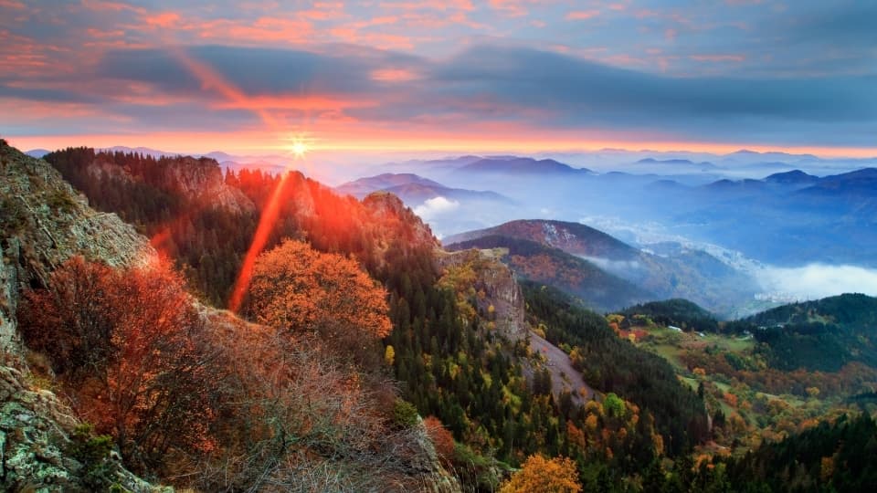 Sunset in Smolyan