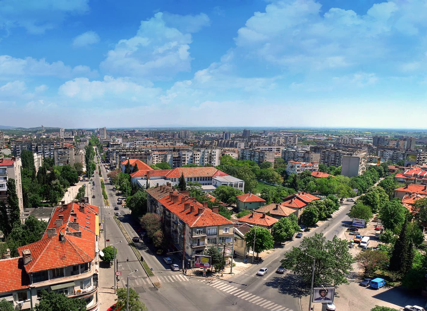 Stara Zagora from above