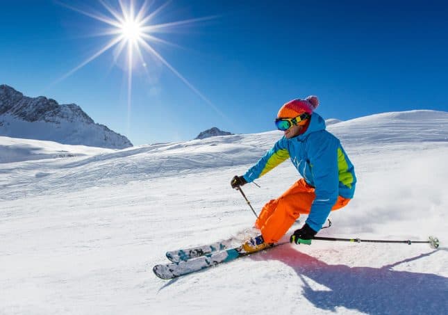 Person skiing in Bansko